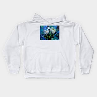 Daisies at Midnight Kids Hoodie